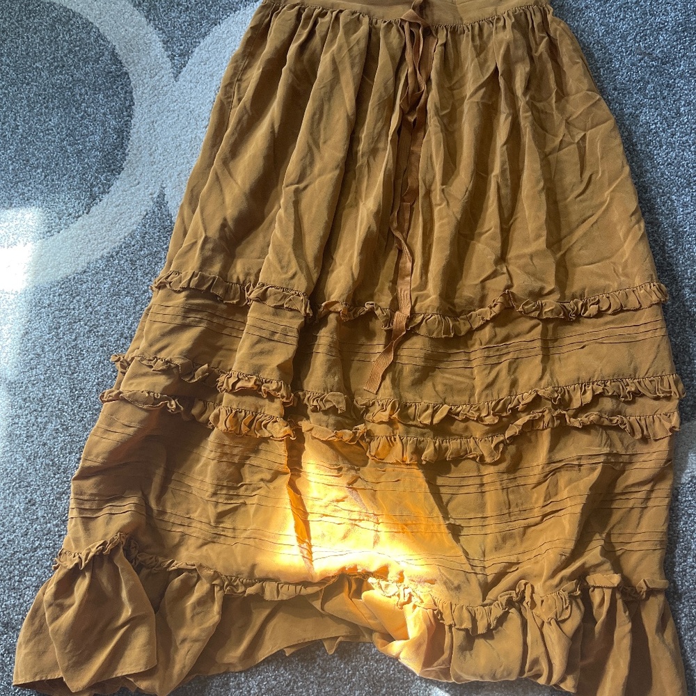 Ulla Johnson mustard skirt